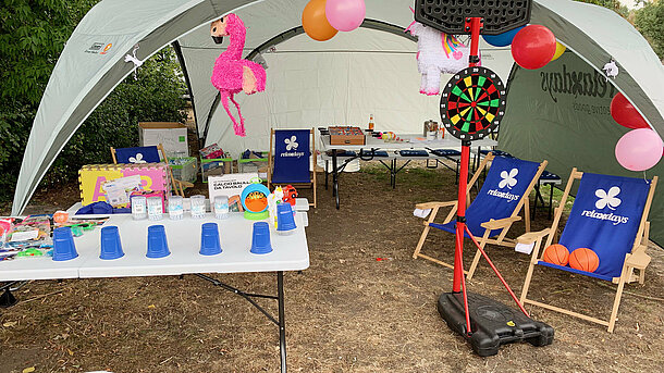 Relaxdaysstand Fontänefest Halle