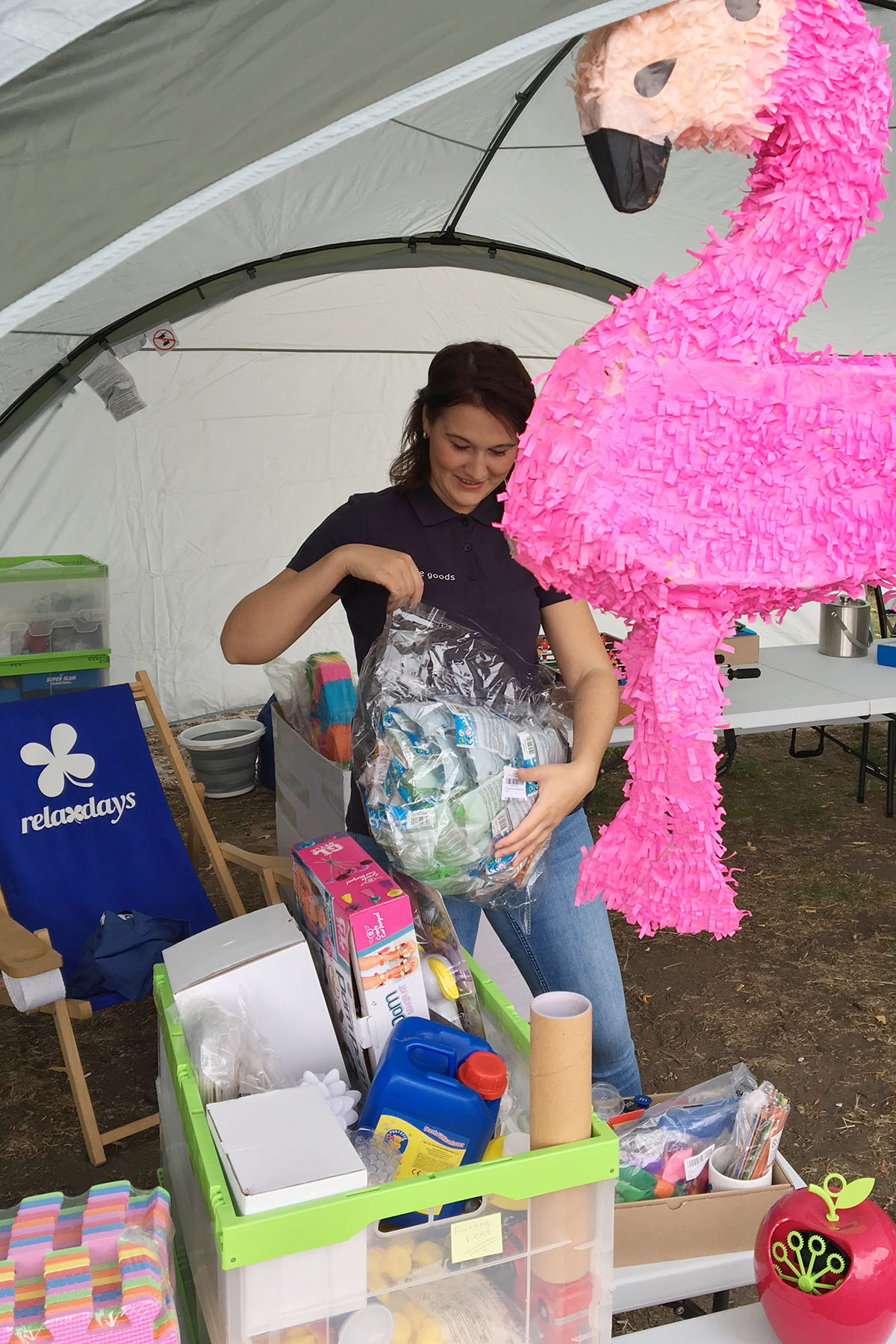 Vorbereitung Fontaenefest Relaxdays